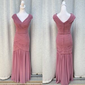 La Femme Mauve Maxi Dress